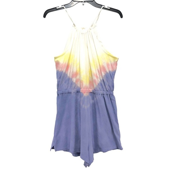 Wildfox Edelweiss Tie Dye Halter Neck Sleeveless Romper Back Keyhole Small NWT - Picture 5 of 11
